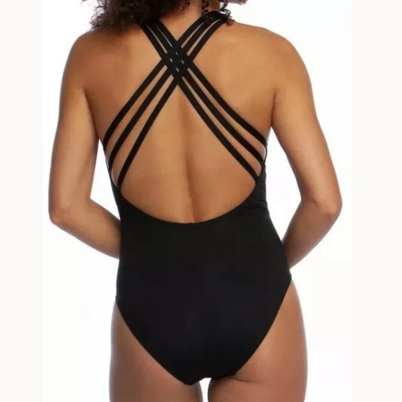 LA Blanca Spectrum V Neck One Piece Swimsuit - Picture 2 of 7